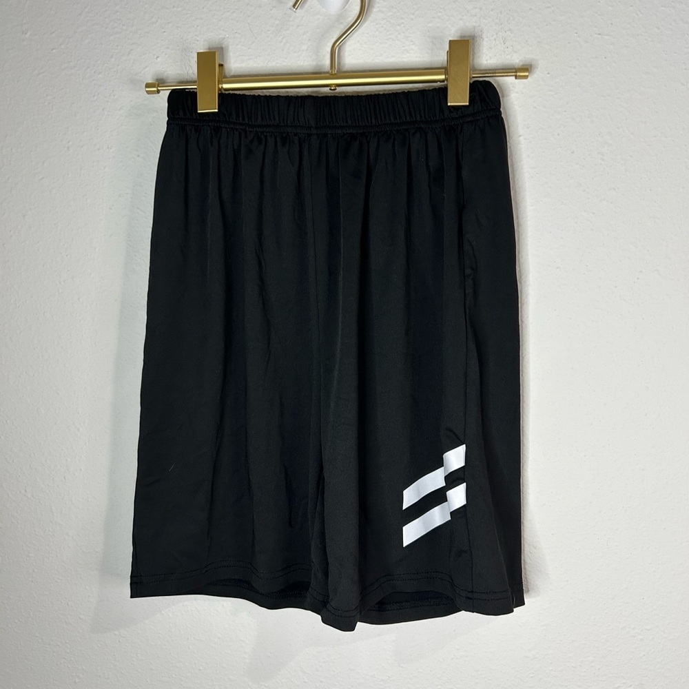 SHEIN Boys Athletic Shorts Size 11 Youth Black Elastic Waist Activewear